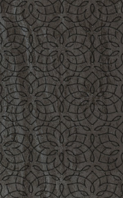 Изображение Керамическая плитка Terracota Pro Декор Graphite Flower Dark 