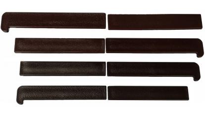 Изображение Для дачи Террасная доска Комплект заглушек для пустотелой ступени Deckron коричневая 