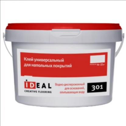 Изображение Паркетная химия Ideal Клей Ideal 301 водно-дисперсионный (4 кг) 