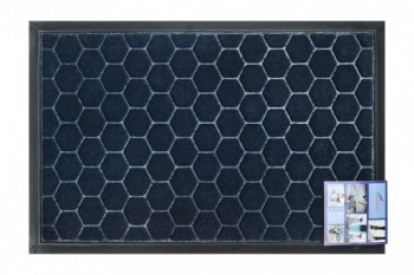Изображение Грязезащитные покрытия Придверные коврики Коврик придверный влаговпитывающий SHAHINTEX МХ10 40*60 (прямоугольный) синий 