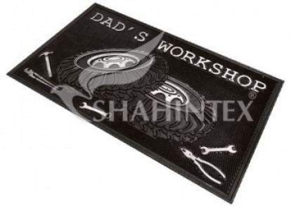 Изображение Грязезащитные покрытия Придверные коврики Коврик придверный резиновый с покрытием SHAHINTEX SH07 45*75 серебро 