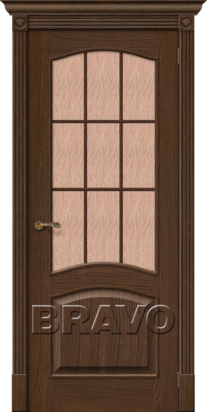 Изображение Двери Межкомнатные Вуд Классик-33 Golden Oak Bronze Gloria 