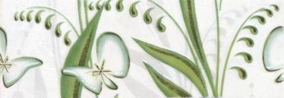 Изображение Керамическая плитка Березакерамика (Belani) Фриз Нарцисс салатный 