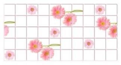 Изображение Стеновые панели Листовые Розовые герберы 