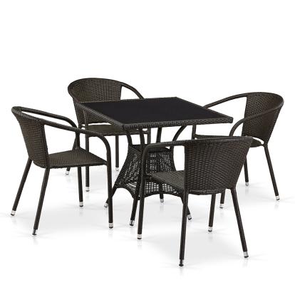 Изображение Мебель Садовая мебель Набор мебели 4+1 T197BT/Y137C-W53 Brown 4Pcs 