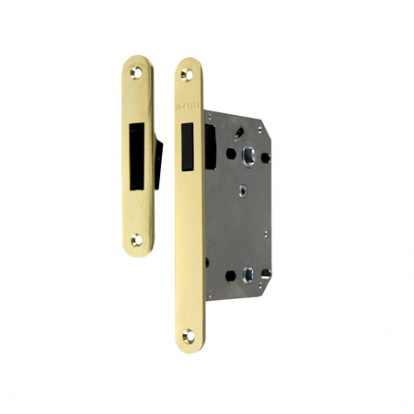 Изображение Двери Дверная фурнитура Защелка сантехническая магнитная на 70 мм 2070M PG золото 
