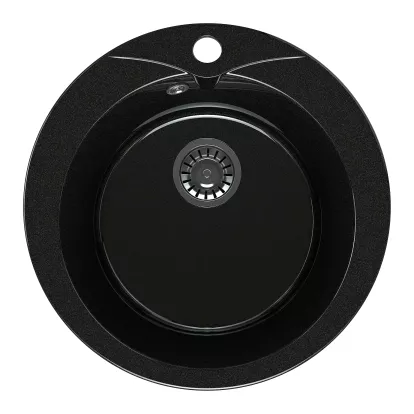 Изображение Сантехника MaxStone Мойка кухонная MaxStone MS-1 черный металлик 