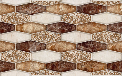 Изображение Керамическая плитка Belleza Декор Калинка коричневый 651 