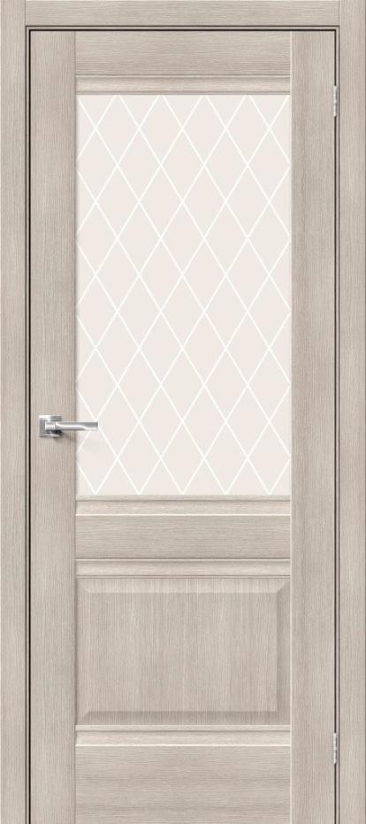 Изображение Двери Межкомнатные Прима-3 Cappuccino White Сrystal 