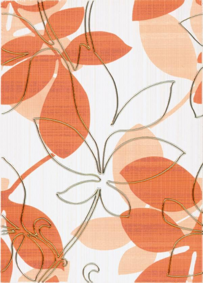 Изображение Керамическая плитка Березакерамика (Belani) Декор Ретро оранжевый 