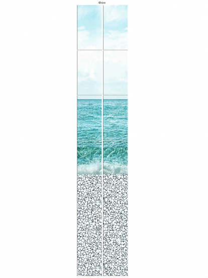 Изображение Стеновые панели ПВХ Океан фон 
