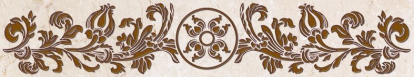 Изображение Керамическая плитка Belleza Бордюр Калинка коричневый 