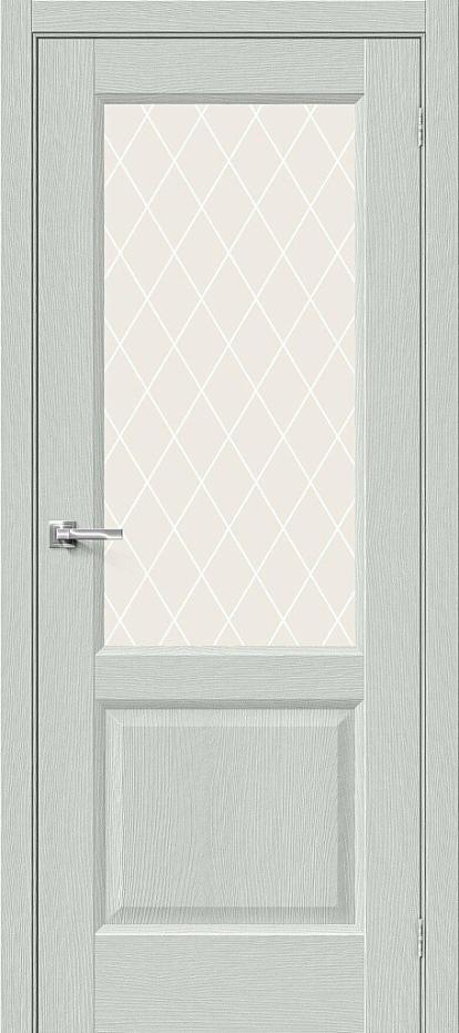 Изображение Двери Межкомнатные Неоклассик-33 Grey Wood White Сrystal 