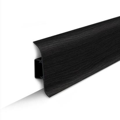 Изображение Плинтус Идеал Пластиковый плинтус Классик Венге черный 302 