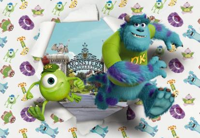 Изображение Обои Komar 8-471 Monsters University 