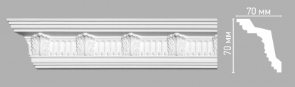 Изображение Строительные товары Потолочный плинтус Карниз (плинтус потолочный) 95017 с орнаментом 