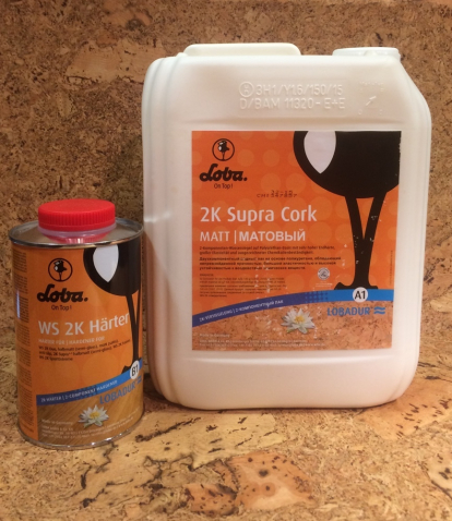 Изображение Паркетная химия Lobadur Лак для пробки LOBA 2K CorkProtect матовый 5л 