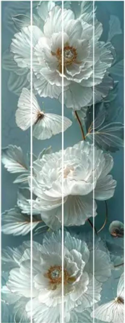 Изображение Стеновые панели ПВХ Цветочное кружево 1 