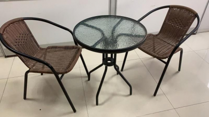 Изображение Мебель ЭкоДизайн Комплект кофейный Bistro (стол и 2 кресла), 210171 