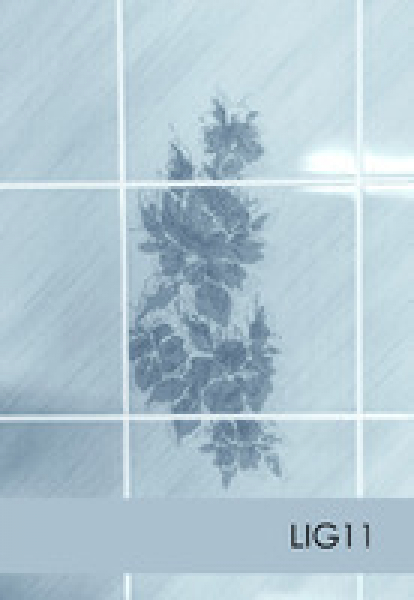 Изображение Стеновые панели Листовые Лилия голубая плитка 