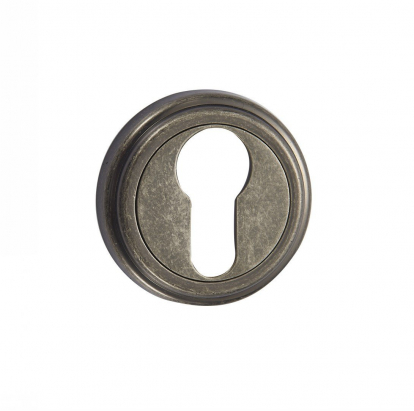 Изображение Двери Дверная фурнитура Накладка на цилиндр Vantage ET03AS состаренное серебро 