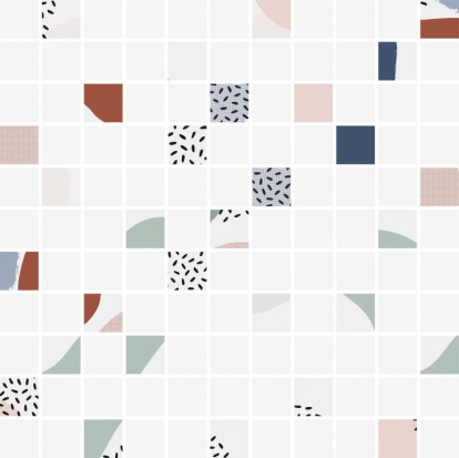 Изображение Керамическая плитка Meissen Декор Trendy мозаичный многоцветный TY2O451 