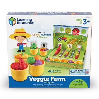 Изображение Игрушки Learning Resources Набор для сортировки Выращиваем овощи, с карточками 