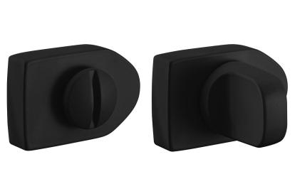 Изображение Двери Дверная фурнитура Завертка сантехническая LUX-WC-SH NERO 