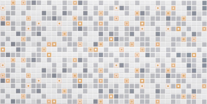 Изображение Стеновые панели Листовые Геометрия оранжевая 