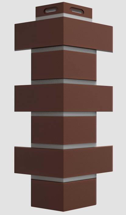 Изображение Для дачи Отделка стен Угол наружный Flemish коричневый 