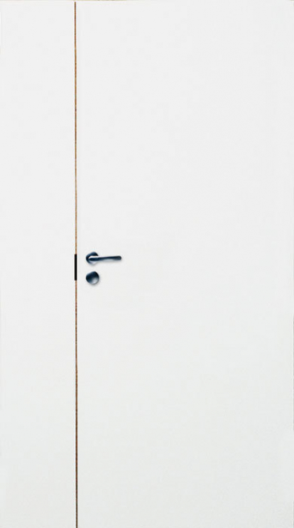 Изображение Двери Межкомнатные Дверь белая гладкая со створкой № 201 