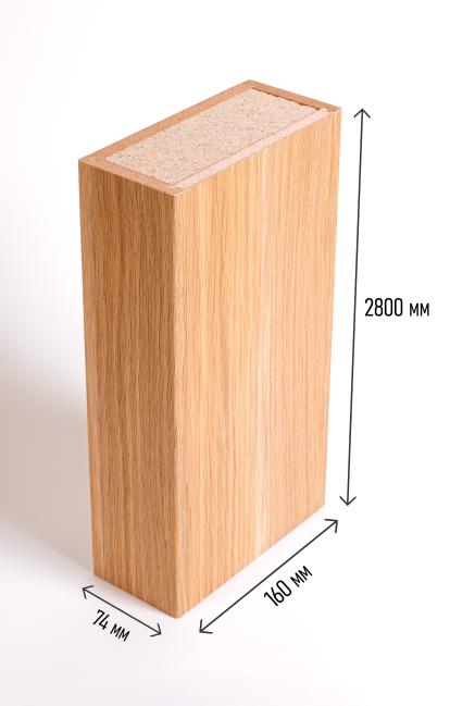 Изображение Стеновые панели МДФ Колонна интерьерная сборная Дуб Скандинавский 2800*160*174 мм 