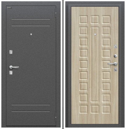 Изображение Двери Входные Нова Антик Серебро/П-34 (Шимо Светлый) 