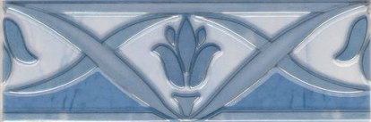 Изображение Керамическая плитка Березакерамика (Belani) Фриз Елена цветок синяя 
