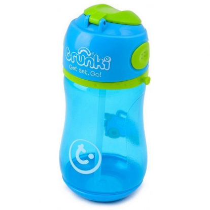 Изображение Игрушки Trunki Бутылочка для воды голубая 