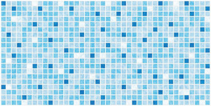 Изображение Стеновые панели Листовые Мозаика стандарт голубая 