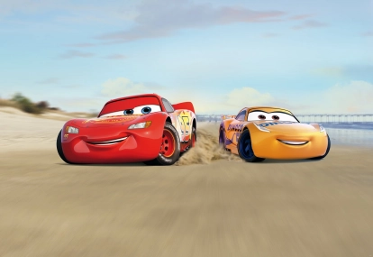 Изображение Обои Komar 8-4100 Cars Beach Race 