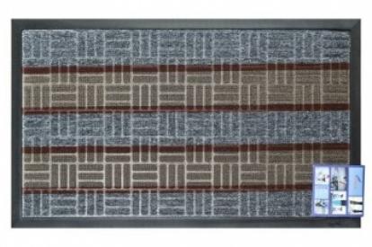 Изображение Грязезащитные покрытия Придверные коврики Коврик придверный LUX SHAHINTEX multi-color 45*75 серый 