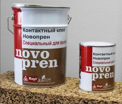 Изображение Паркетная химия Novopren Однокомпонентный контактный клей Novopren (1 л) 