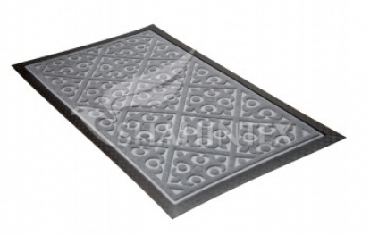 Изображение Грязезащитные покрытия Придверные коврики Коврик придверный влаговпитывающий SHAHINTEX МХ10 60*90 (прямоугольный) серый 