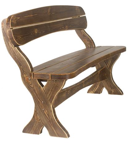 Изображение Мебель Садовая мебель Скамейка деревянная Дуэт 4 (2500*450*490мм) 