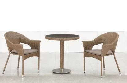 Изображение Мебель Садовая мебель Набор мебели 2+1 T601/Y79B-W56 Light Brown 2Pcs 