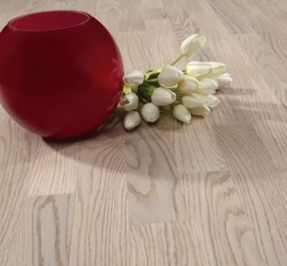 Изображение Паркетная доска Polarwood Дуб Тундра белый матовый 