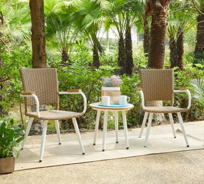 Изображение Мебель ЭкоДизайн Комплект кофейный (стол и 2 кресла), 210487 