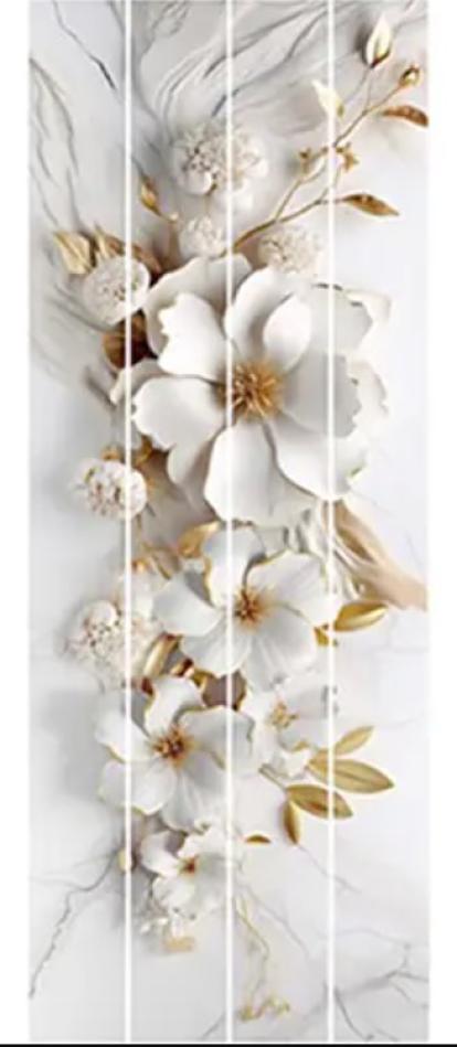 Изображение Стеновые панели ПВХ Фарфоровые цветы 