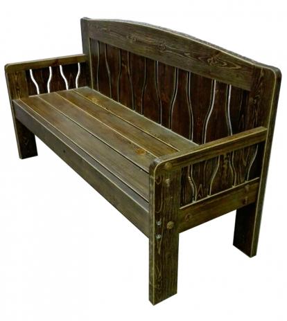 Изображение Мебель Садовая мебель Топчан деревянный (1930*670*108мм) 