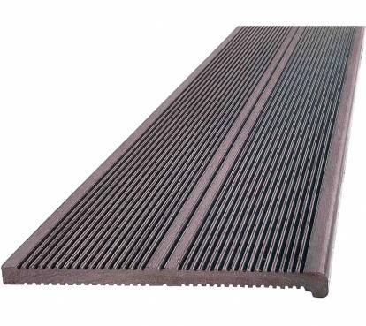 Изображение Для дачи Террасная доска Ступень Deckron/Darvolex полнотелая коричневый 4м 