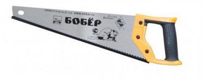 Изображение Строительные товары Инструменты Ножовка 350мм Бобер с закаленными зубьями 