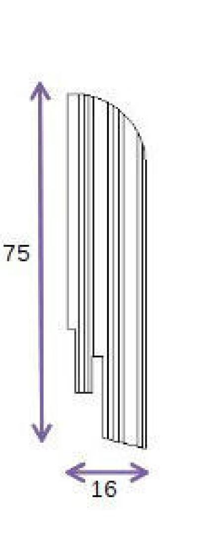 Изображение Плинтус DL Profiles 8 Венге натур светлый 