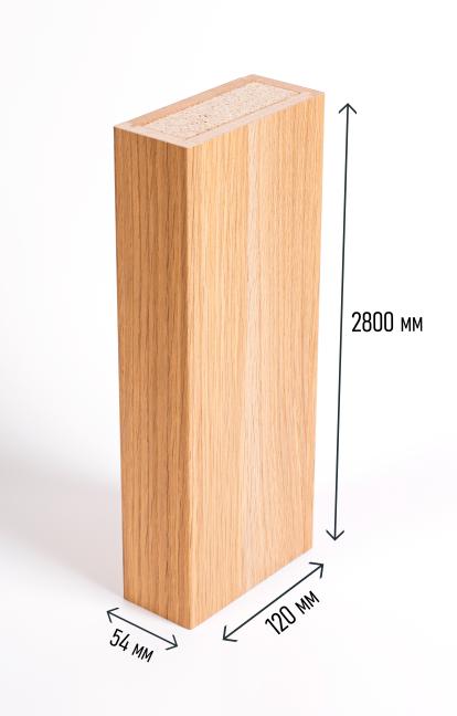 Изображение Стеновые панели МДФ Колонна интерьерная сборная Дуб Скандинавский 2800*120*54 мм 